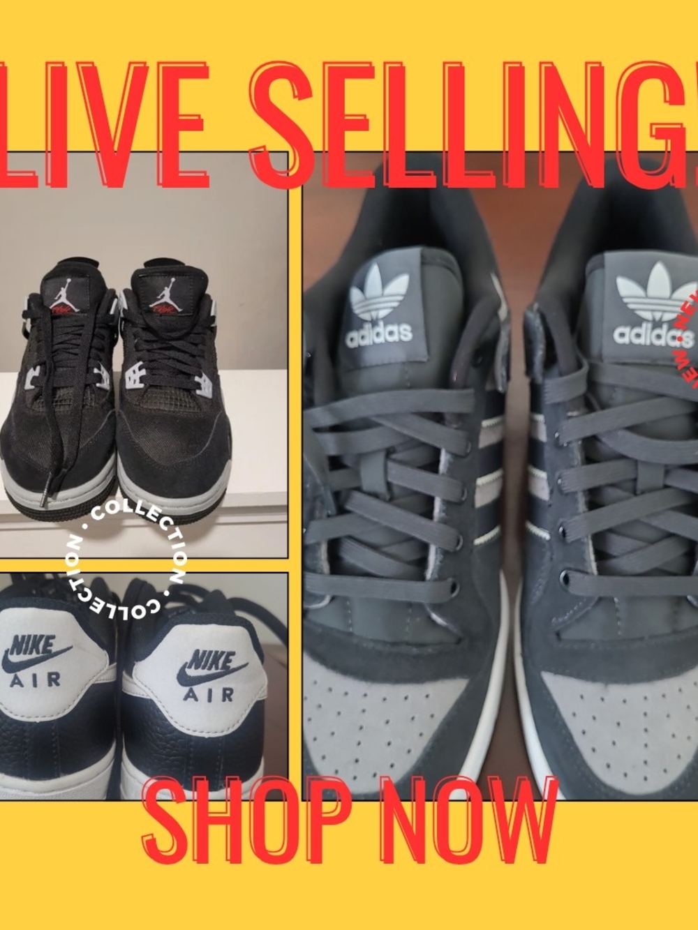 LIVE SALE: Assorted Men's Athletic Shoes